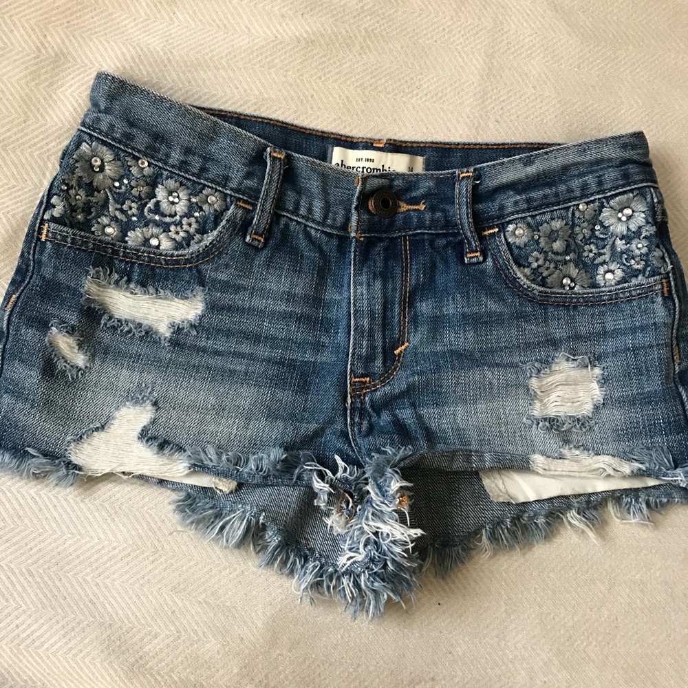Abercrombie kids jean shorts